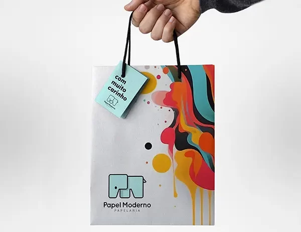 Papel Moderno Papelaria - Identidade Visual Andréa Martins - AMartins Design